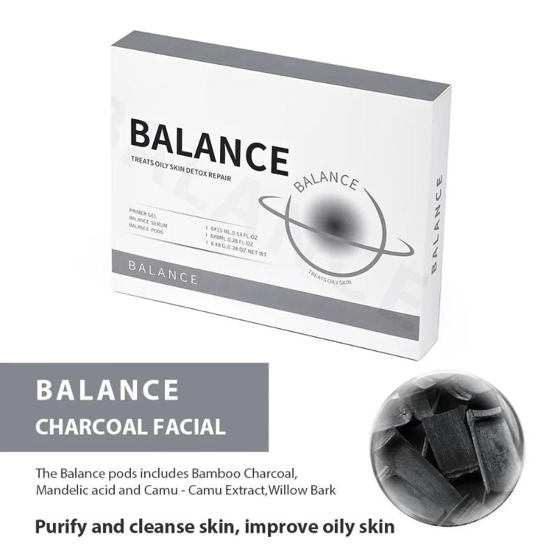 Zuurstof Jet CO2 Bubbel Gezichts Machine 1 Set met Serum Gel Spa Capsule Anti-Aging Hydraterend voor Thuis & Salon Huidverzorgingsroutine
