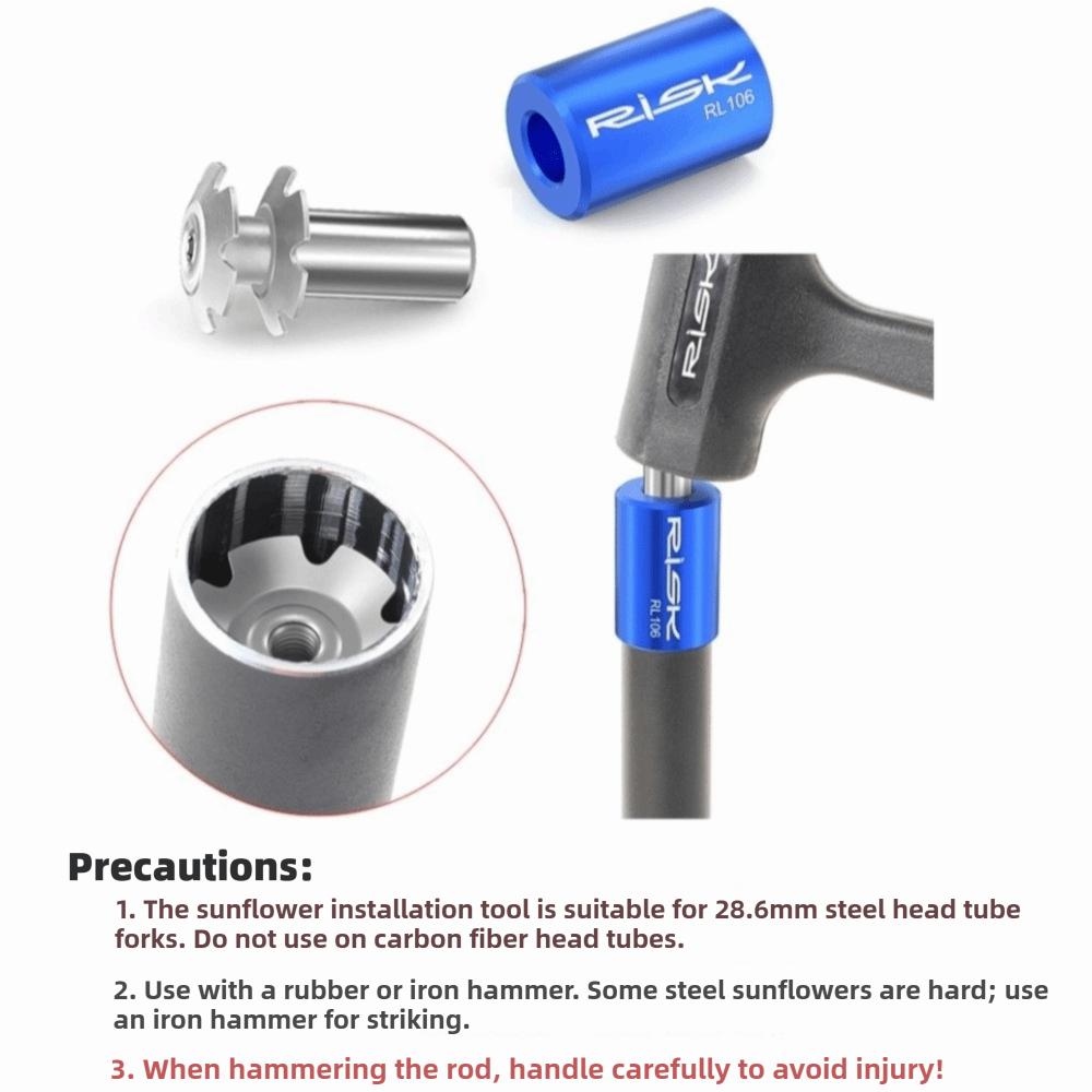 Steel and Aluminum Alloy Bike Fork Star Nut Setting Tool Bicycle Headset Installation