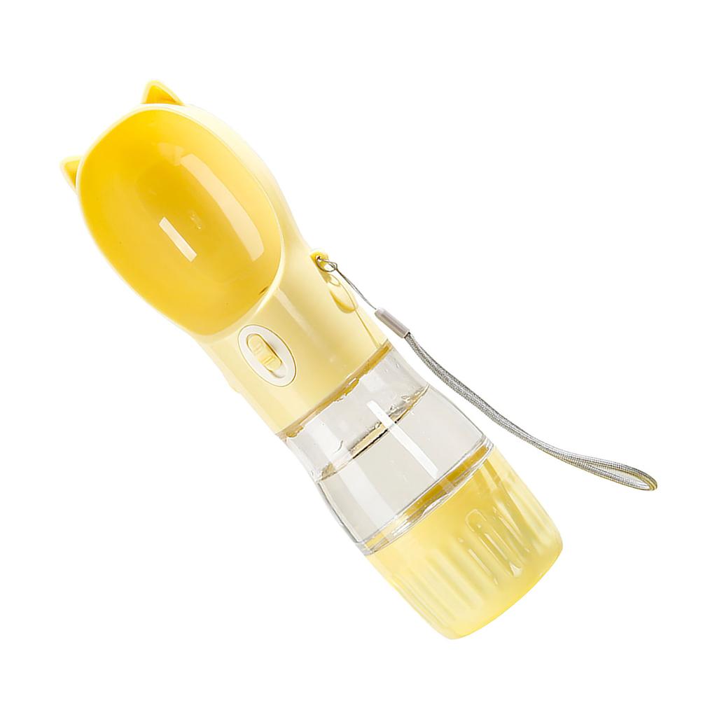 Pet Water Food Bottle Leakage Proof Portable Dog Water Dispenser with Drinking Feeder for Travel Walking