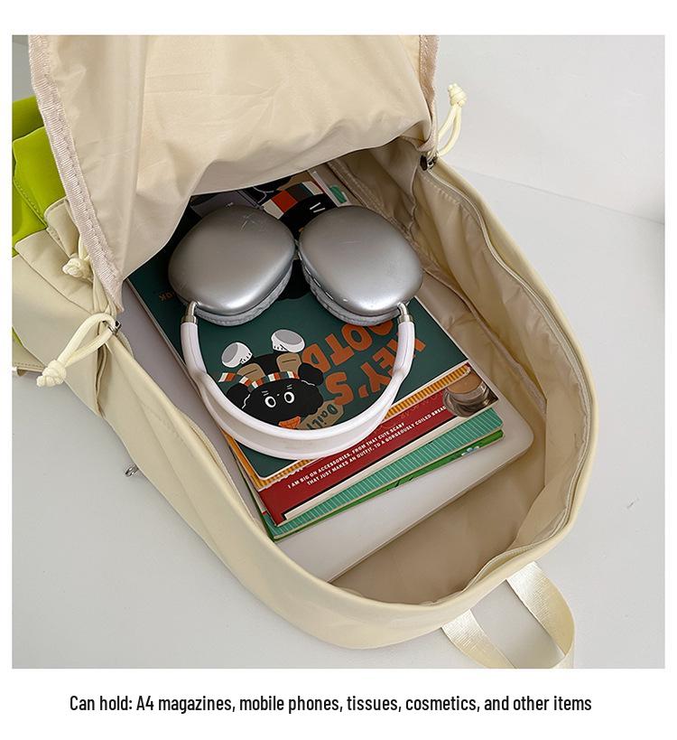 Women's Stylish Large Capacity Backpack - Versatile Japanese Ins Style for Middle & High School Students