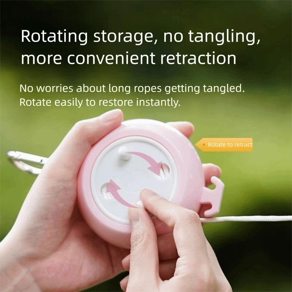 10m Kledingdroogtouw Windproof Wasdrooglijn Stevig Reisdroogrek voor Reizen