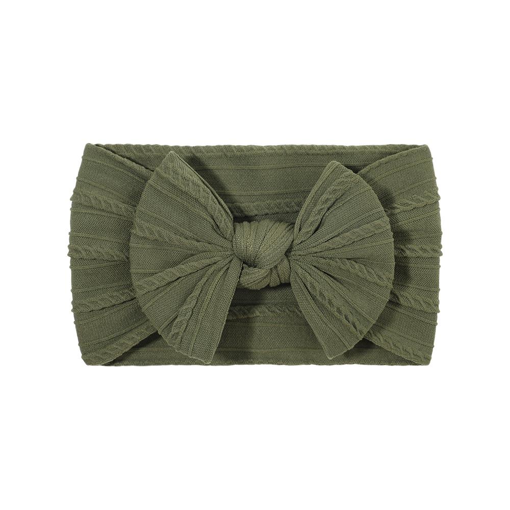 PANTONE Solid Color Bows Headband for Baby Girls Elastic Hair Band Cotton Bowknot Turban Kids Headwear Baby Hair Accessories