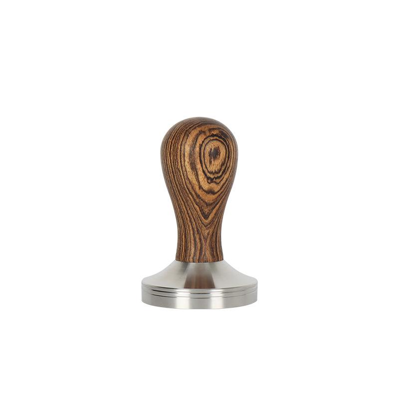 Wooden 304 Stainless Steel Coffee Tamper Base 51/53/58mm with Espresso Machines Barista Tools Barista Espresso Accessories 51mm