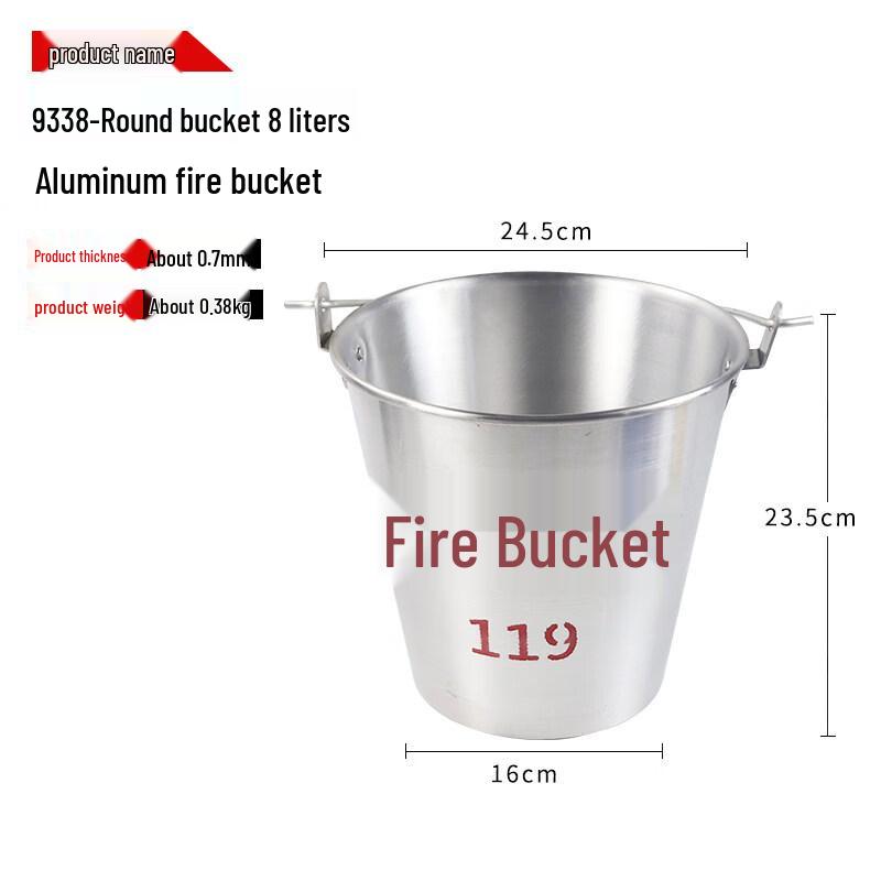 

Aluminum Alloy Fire Sand Bucket