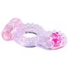 Vibrating Penis Rings Clit Dual Cock Ring Stretchy Delay Sex Toys for Men