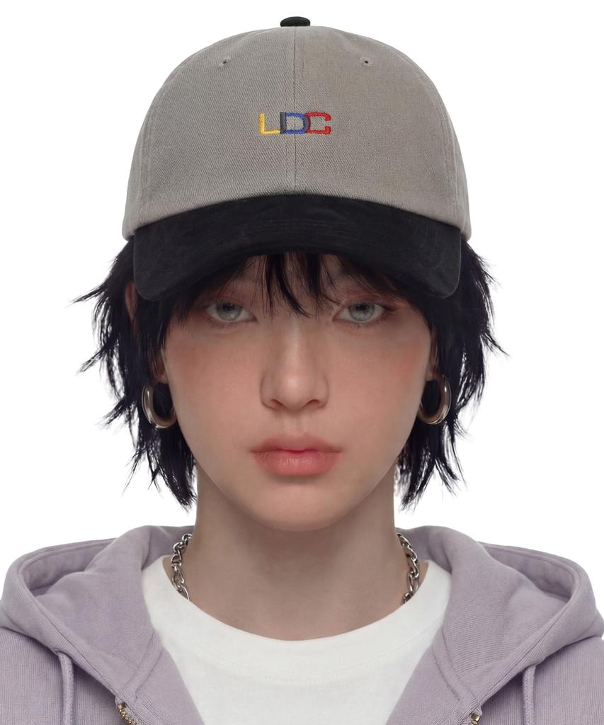 Eondeok Eonteulol Cotton Color Block Ball Cap Color Shadow / Classic Bb / Black Grey