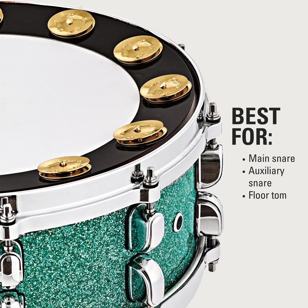 MEINL Cymbals Snare Tambourine Backbeat Pro Tambourine BBP14 Add-on 14" []