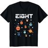 8 Year Old Outer Space Birthday Party Solar Planets 8th Gift T-Shirt