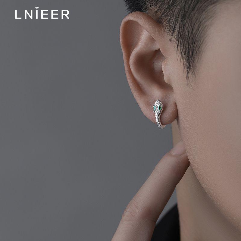 999 Sterling Silver Minimalist Men's Single Stud Earring - Cool, Handsome, High-End Birthday Gift for Boyfriend