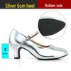 POBRONG Women's Mid-Heel Latin & Ballroom Dance Shoes