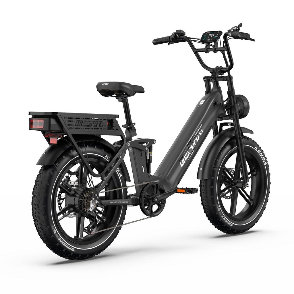 ONESPORT OT08 Pro Vélo Électrique 500W, Double Batterie 48V 18Ah, 190km Autonomie, Freins Hydrauliques & Pneus 20x4"