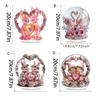 Crystal Ball Love Swan Rabbit Love Diamond Glass Texture Acrylic Desktop Decoration Ornament. Give It To Your Partner
