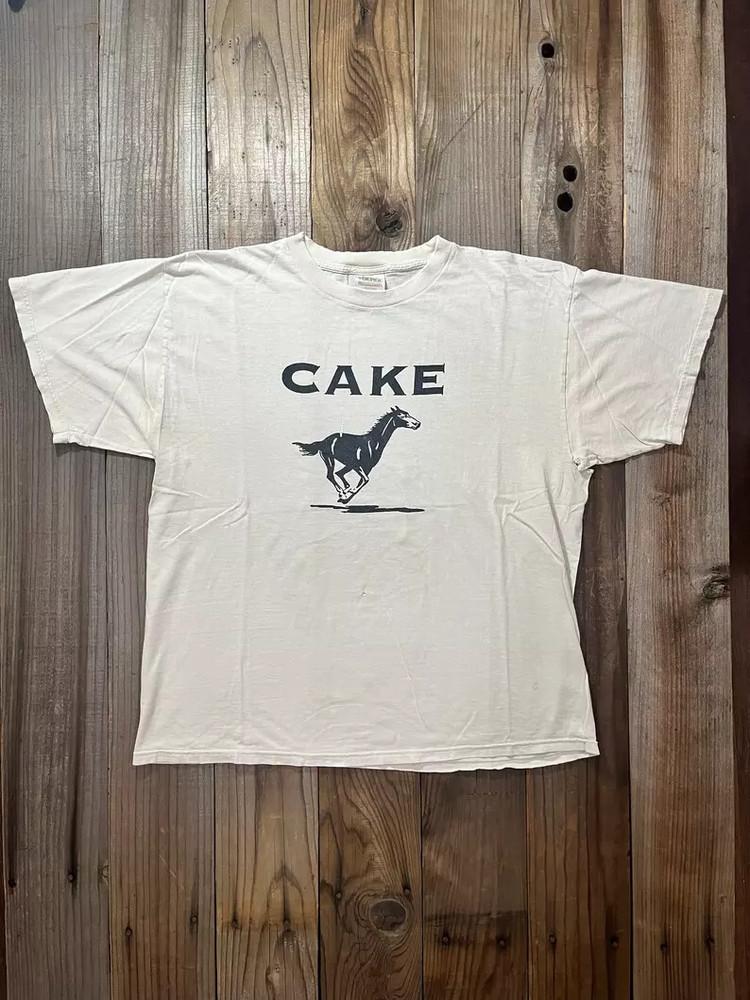 

1990 s Cake Band Horse T-Shirt Cotton Full Size Unisex S-5XL Unisex T-Shirt S