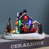 Christmas Decorations Led Light Snow House Christmas Scene Landscape Village Snow House Ornament Navidad 2025 New Year