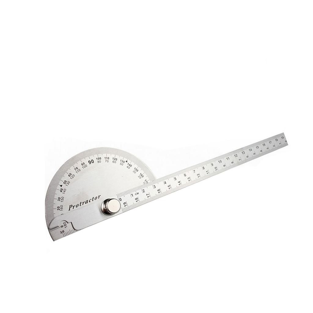Precision Stainless Steel Angle Measuring Protractor 90X150 90X200 Angle Ruler for Architects and Woodworkers