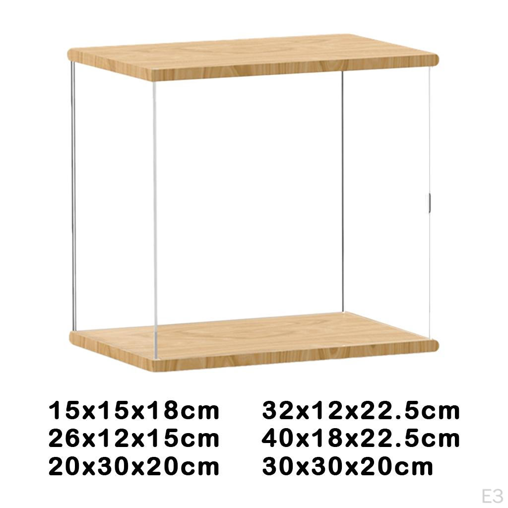 Acrylic Showcase Box Organizer Dustproof for Collectibles Holder