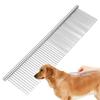 Comb For Dogs Dematting Tool Dog Comb Pet Cat Grooming Comb Smooth Grooming Brush Metal Comb For Pet Hair Removal For Puppy Cat