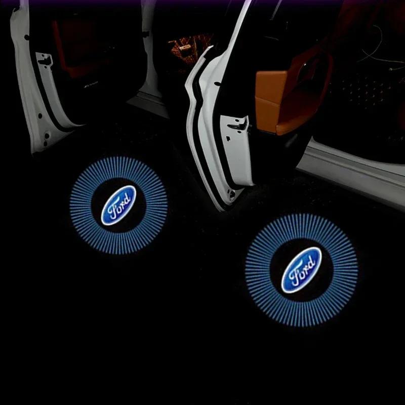

Car Sticker 2025 Hot New 2025 Hot Led Car Door Welcome Light Projector Lamp for Ford Mustang Shelby Focus Fusion Transit Fiesta