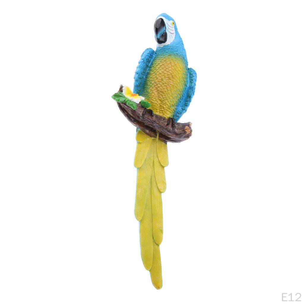 Parrot Figurines Birds Crafts Hanging Ornament Sculptures