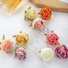 10/20pcs Artificial Flowers Scrapbook Home Room Decor Silk Diy Gifts Candy Box Cake Wedding Outdoor Fake Roses Christmas Wreaths