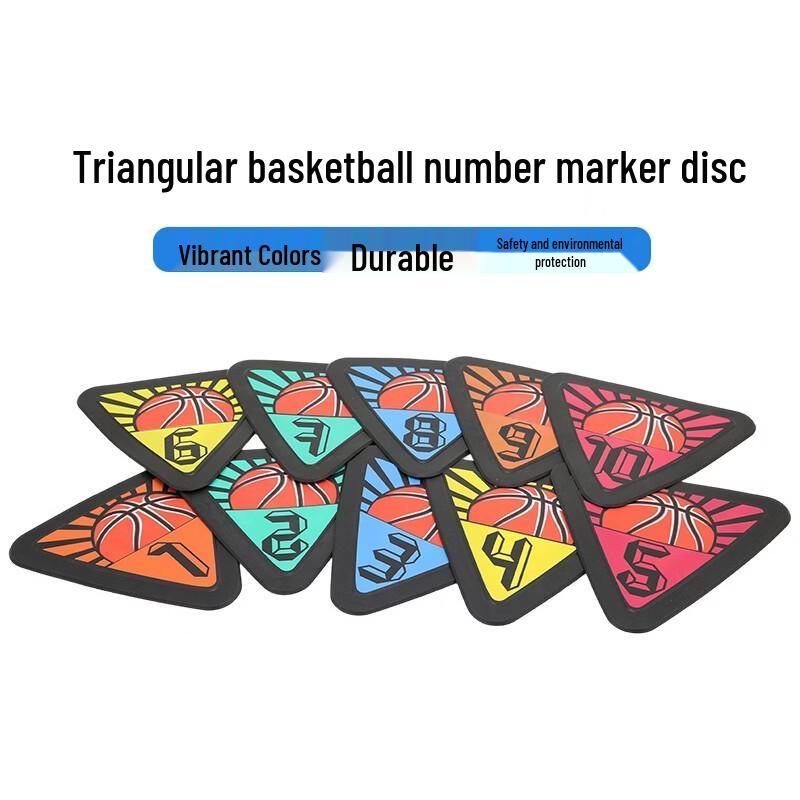Fēngyì Numbered Triangular Sports Training Marker Discs Set