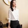 Srcr Women's Long-Sleeve Mulberry Silk Crepe Satin Shirt