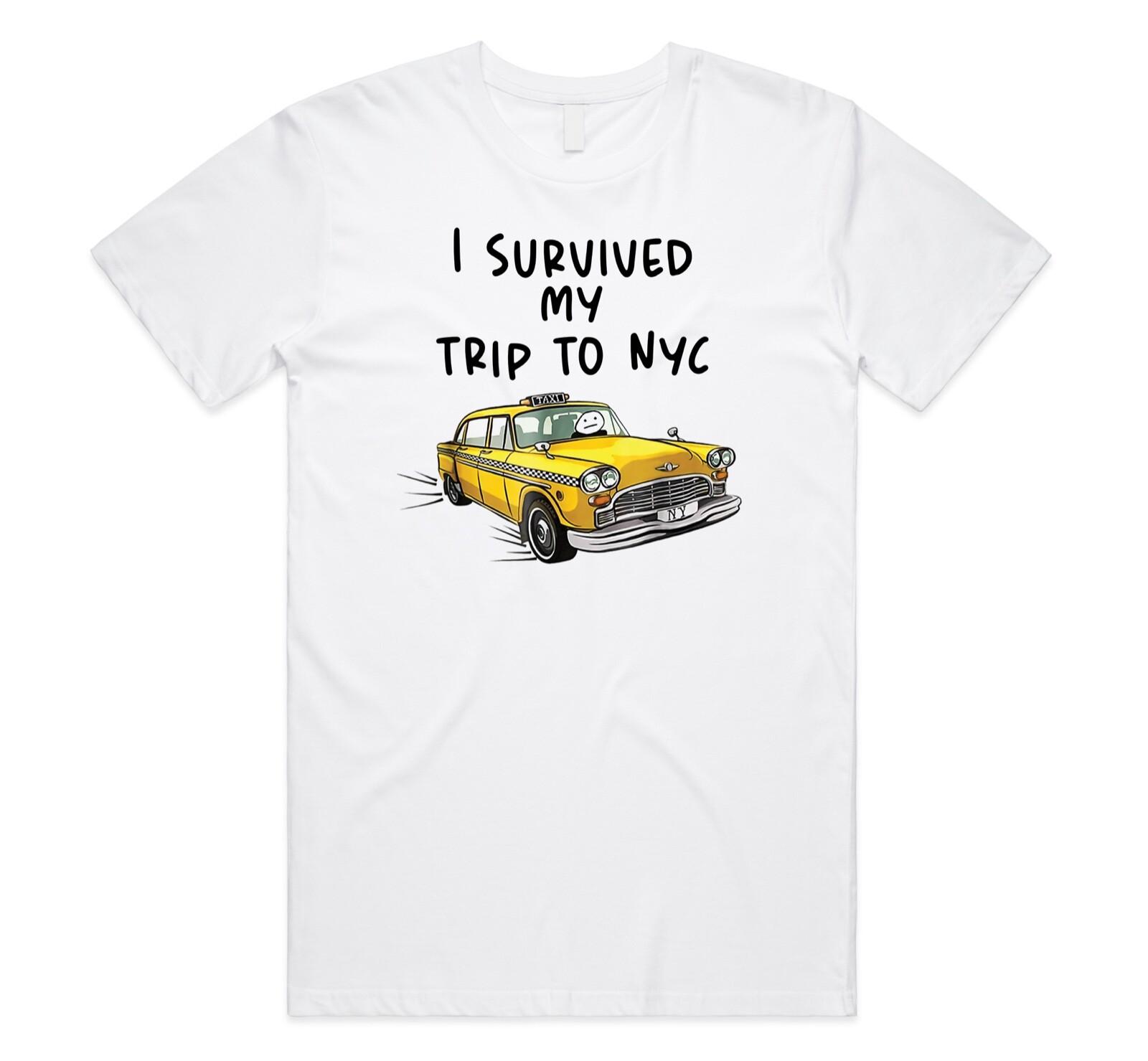 I Survived My Trip To NYC T-shirt Tee Tom Holland Funny Shirt Graphic Tee XXXL