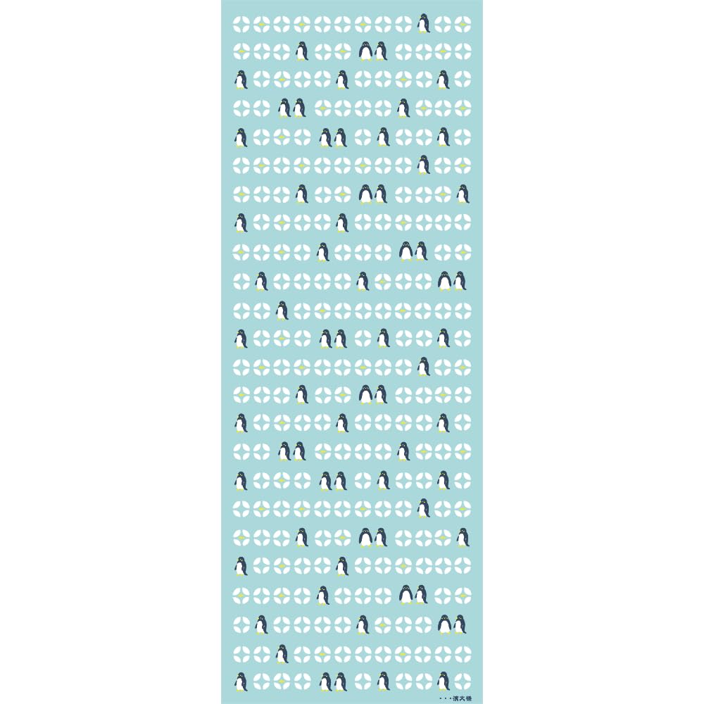 Hamamonyo Tenugui (Japanese Hand Towel) - Shippo Penguin