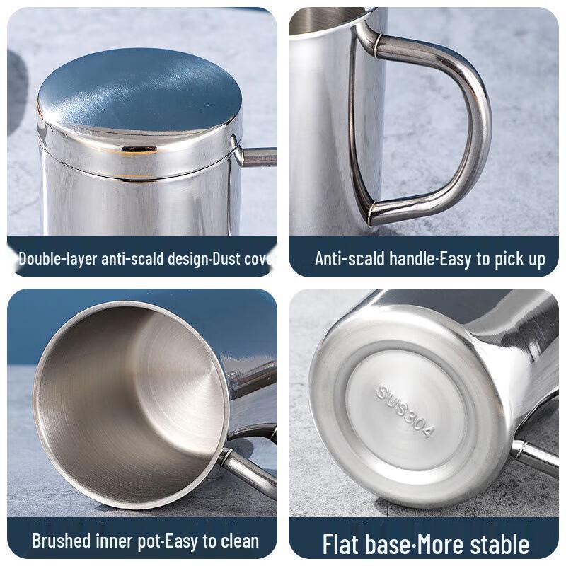 304 Stainless Steel Mug with Handle