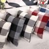 Sofa Pillow Plaid Nordic Office Pillow Bed Backrest Car Waist Pillow Cover