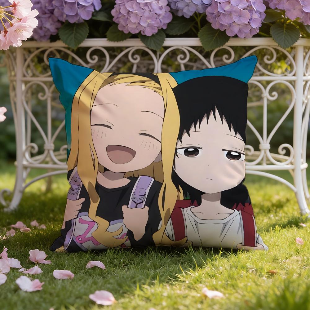 Cute Anime T-Takopi's Original Sin Cushion Cover Home & Car Dual-Scene Pillow Cover: Reversible for Premium Comfort