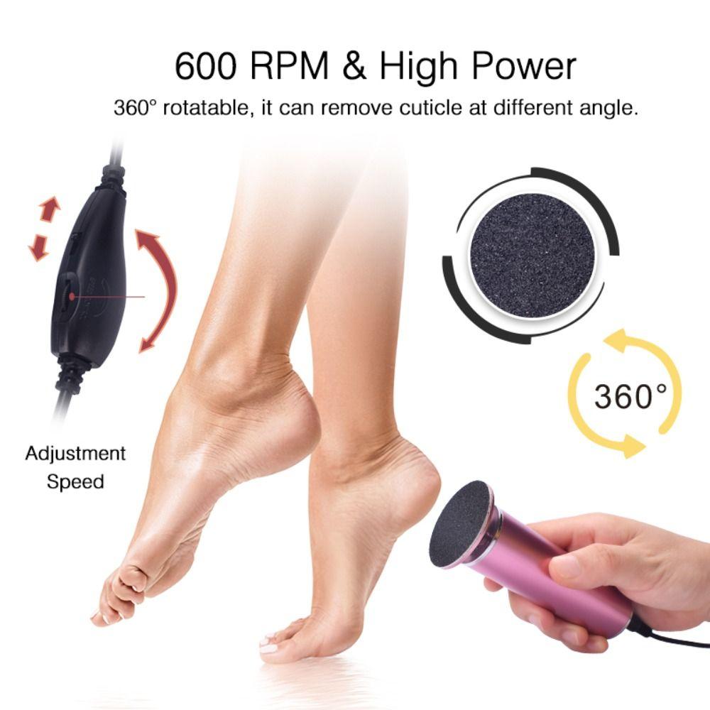Rasp Foot Grinder Cuticle Callus Remover Foot Exfoliator File Electric Pedicure Tools Foot File