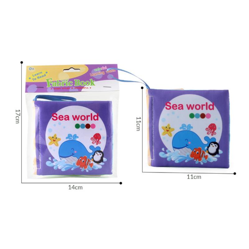 1 szt. Montessori 3D Dotyk Wysoki Kontrast Książeczka z Tkaniny Miękkie Książeczki dla Niemowląt Zabawki Sensoryczne Wczesna Nauka Gry Edukacyjne dla Dzieci