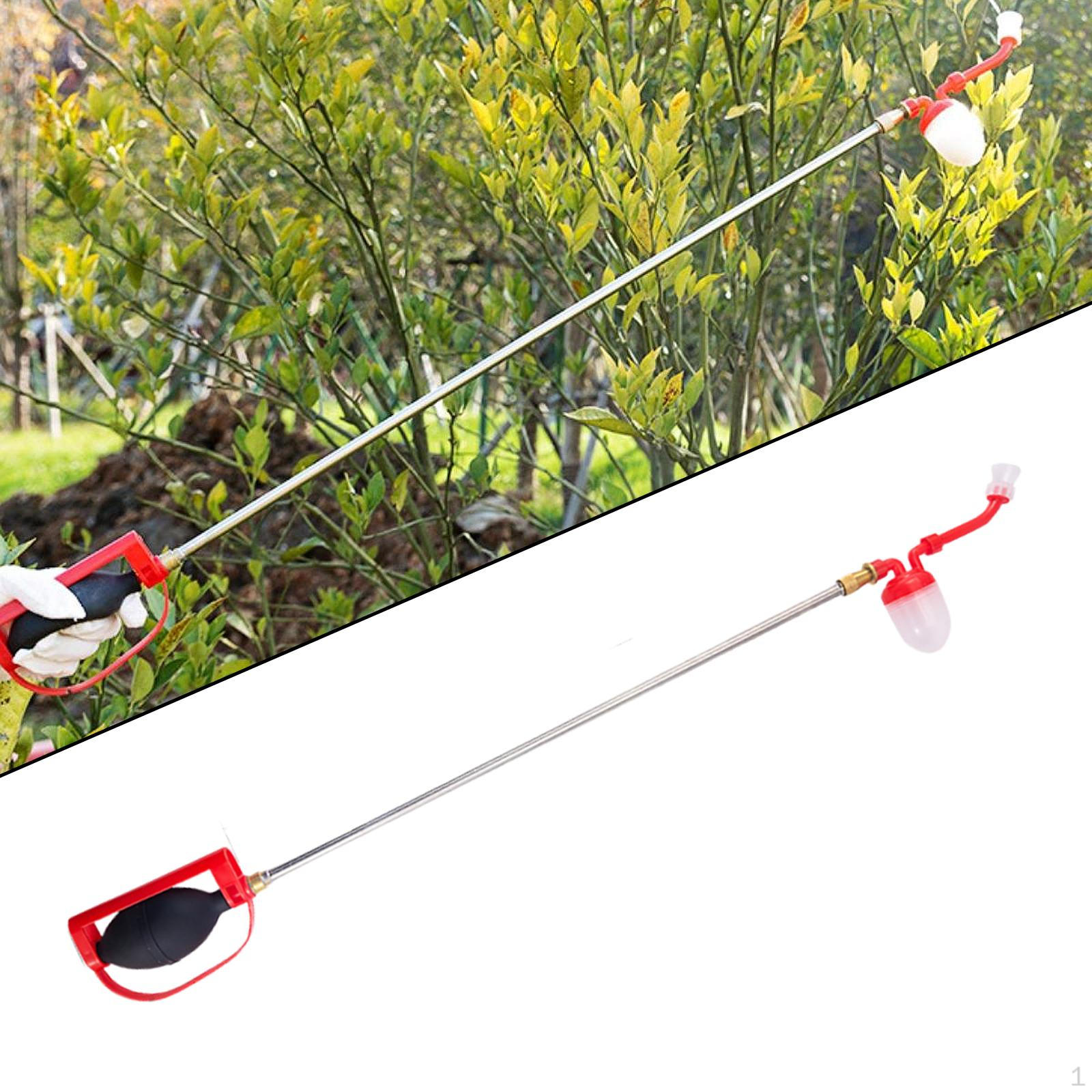 

Дозатор порошка для распыления, простой в использовании, с длинной металлической трубкой, садовый опрыскиватель для персиковых овощей Rod length 100 cm