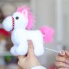 Turn Tail Cute Horse Plush Toy Kawaii Lifelike Animal Soft Horse Stuffed Doll Decor Friend Kid Birthday Gift