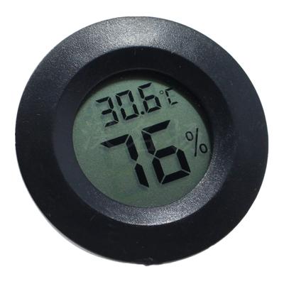 Round Digital Thermometer Humidity,LCD Display For Reptile Tank Red KTY