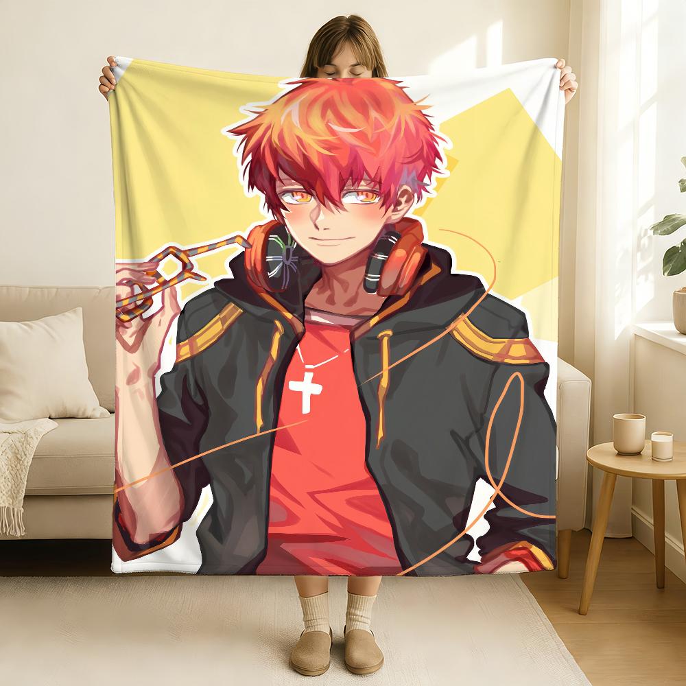 Hot Game M-Mystic Messenger 707 Blanket Soft and Skin Friendly For Couch Bed Napping Bedspread All Seasons Comforter 75x90cm
