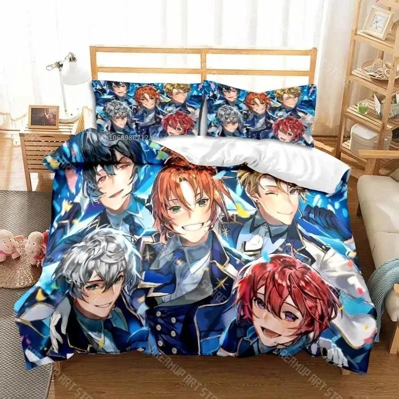 3D Anime Rock Band Ensemble Stars All Season Twin Bedding Set 3 Piece Comforter Set Bed Duvet Cover Double King Comforter Cover