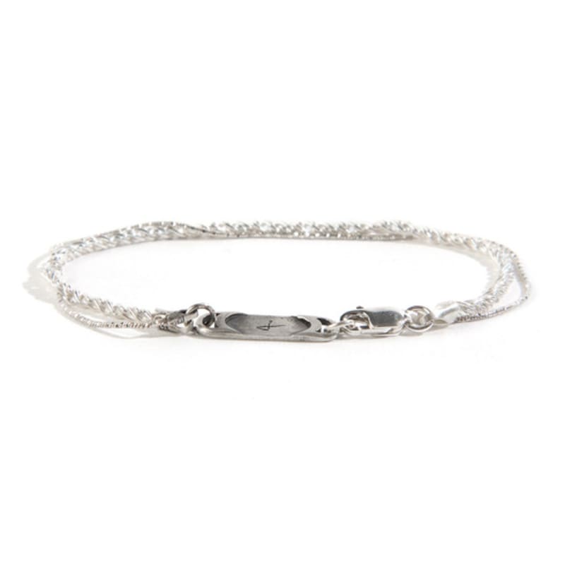 SEWNSWEN SEWN SWEN SILVER DOUBLE LAYERED TWIST KINK CHAIN bracelet