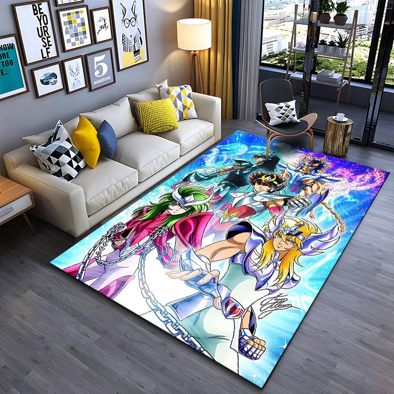 Anime Warriors Cosmic Battle suitable as a non-slip mat for the living room or bedroom sofa