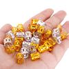 80Pcs Decorations Pendants Dreadlocks Beads Metal Cuffs Hair Rings Clips