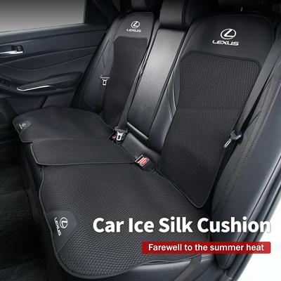 Car Ice Silk Seat Cushion Backrest Seat Cover Waist Pad Interior For UX250h RX450h CT200h RX400h NX300h RX350 RX300 GX4