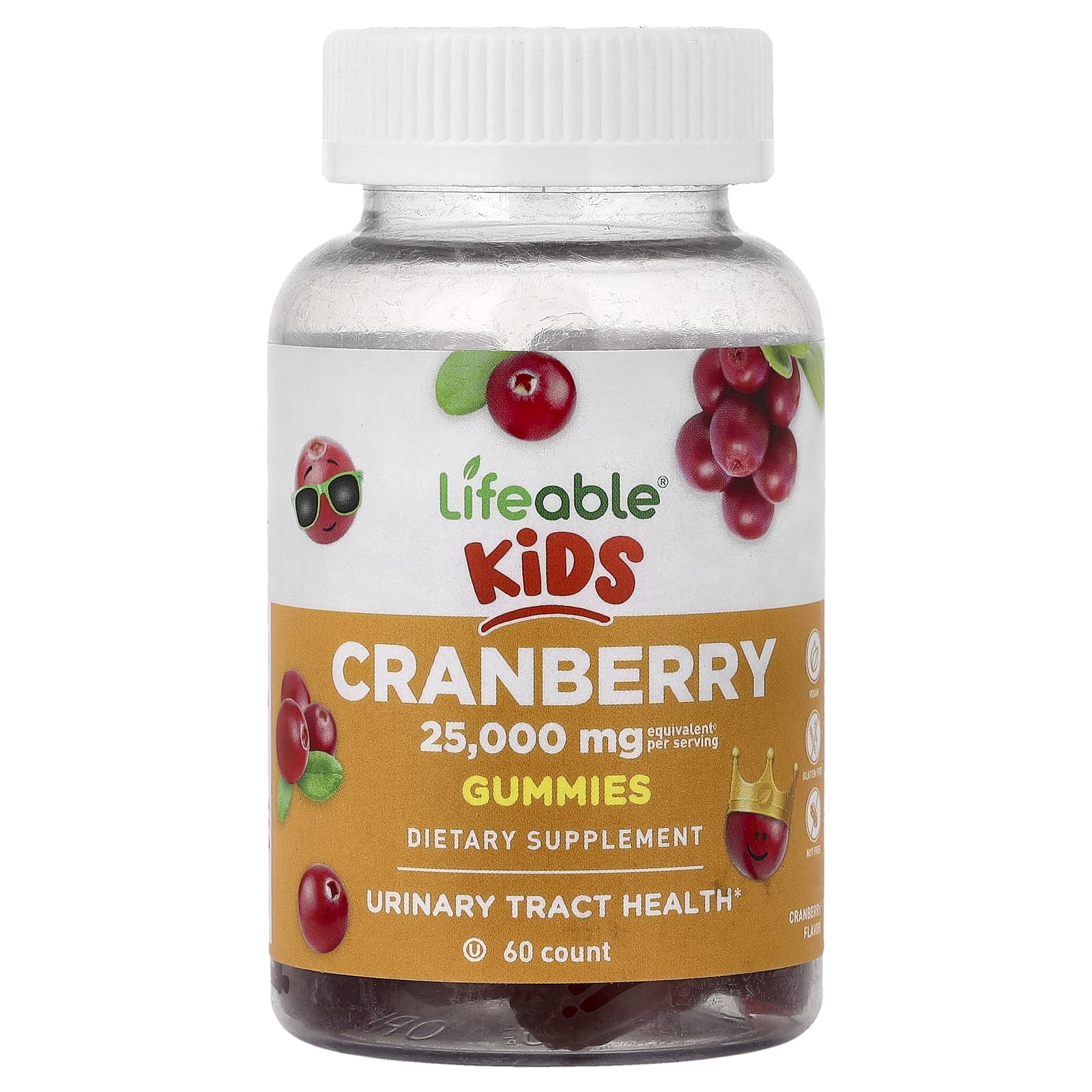 

Lifeable, Kids Cranberry Gummies, 60 Gummies