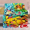 Pokémon Anime Flannel Blanket - Soft Warm Perfect for Sofa, Bedding Camping Travel Office Home Decor -QJY