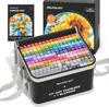 Shuttle Art Illustration Marker with Blender Pens, 172-Piece Set, Oil-Based, Pen, Water-Resistant, Quick-Drying