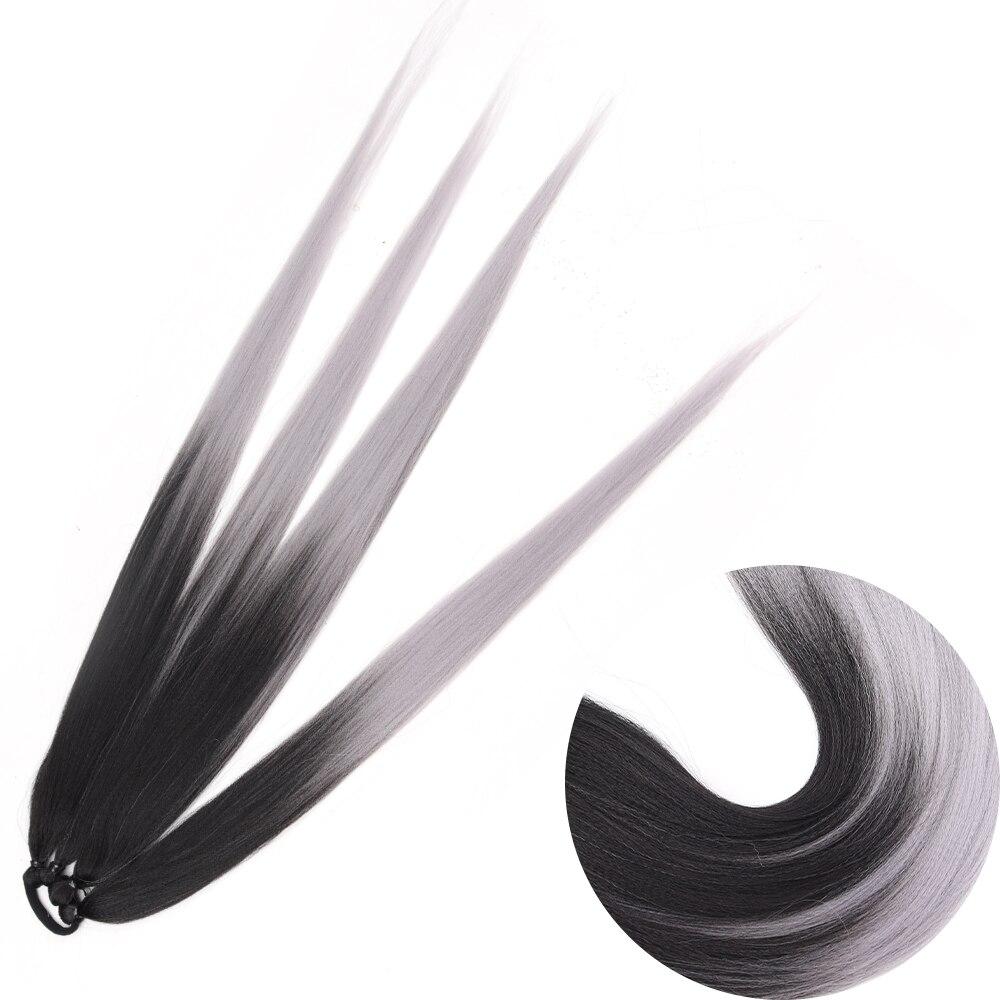 MISSQUEEN Synthetic With Hair Tie Wrap Around Hair Braid Ponytail Extensions Chignon Tail Rubber Band For Women Wear