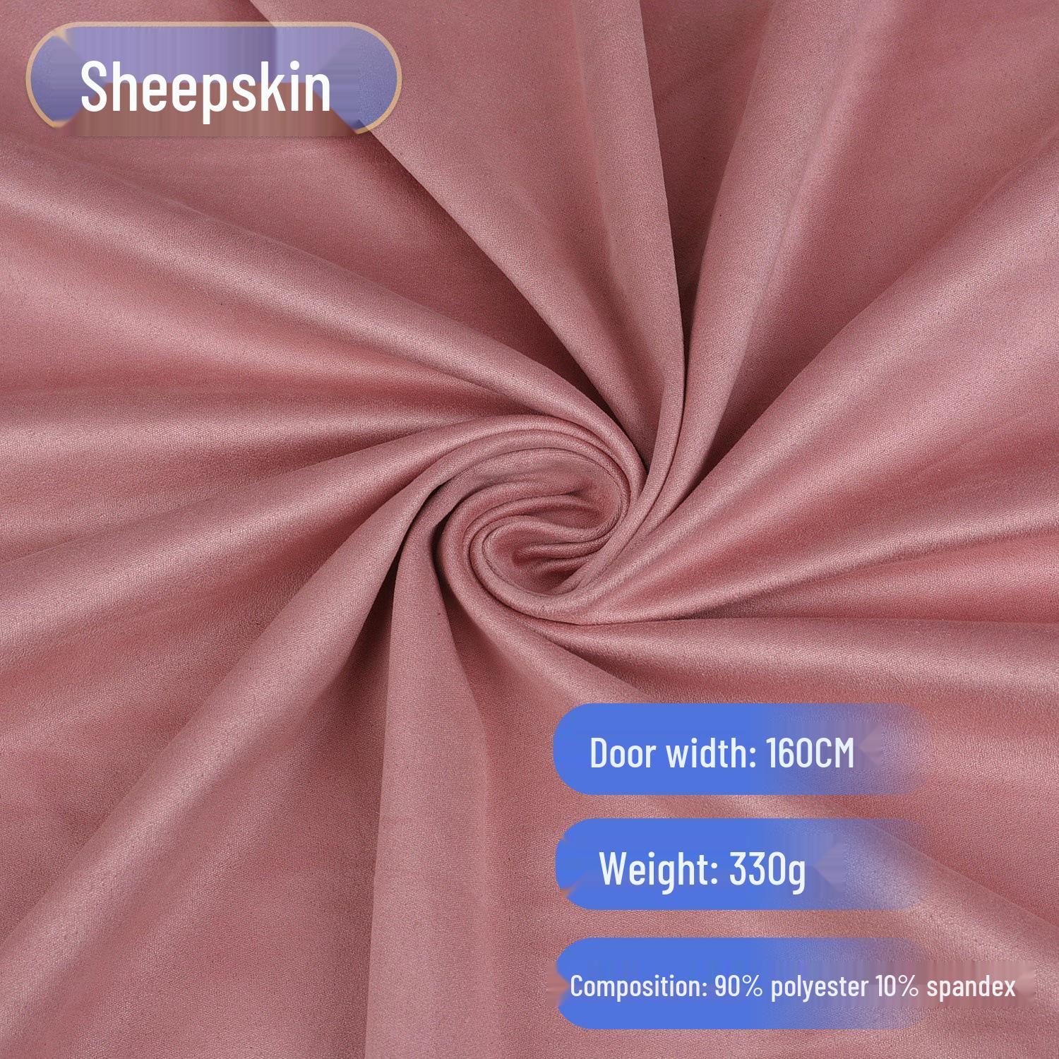 

Двусторонний флис из овчины 330 г/м²: Искусственная кожа с текстурой замши, Олень, Флис «Куриная кожа» для обуви, одежды и багажа. Free A4 Color Card