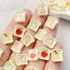 50Pcs Cute Cartoon Strawberry, Watermelon, Radish Bread Flat Back Resin Scrapbooking DIY Jewelry Craft Decoration Accessorie