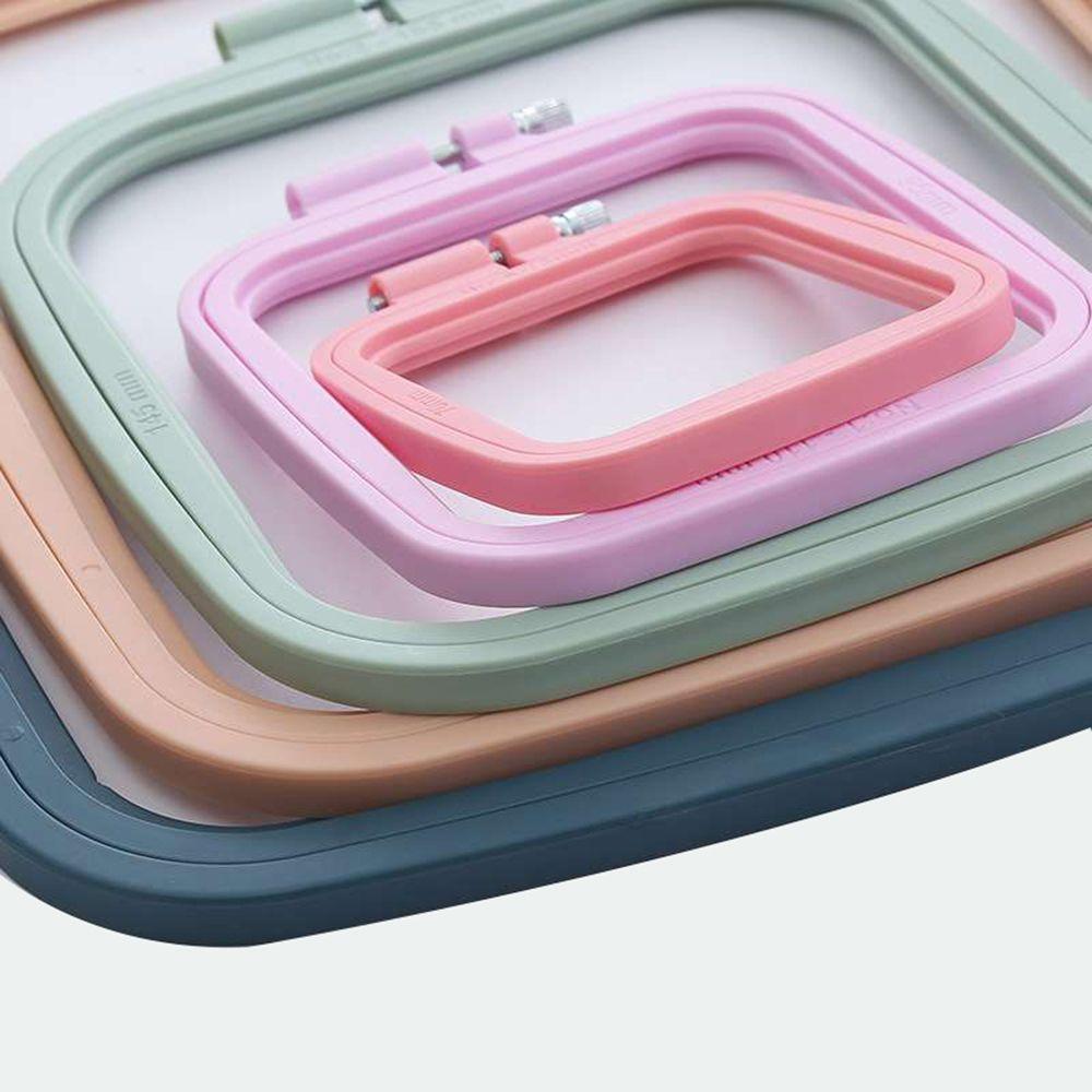Sewing Tools Square DIY Cross Stitch Loop Stretch Tool Cross Stitch Ring Embroidery Hoops