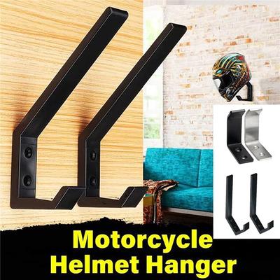 New Stainless Steel Motorcycle Helmet Holder Wall Hanger Home Luggage Hook Multipurpose Wall Mount Rack For Kitchen Door Cabinet